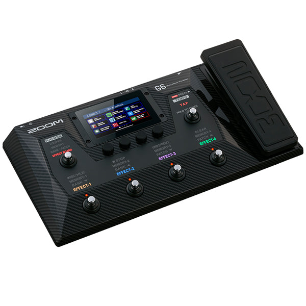 Zoom G6 Multi Effects Processor Pedal with USB Audio Interface, Drum Machine and Looper (G6)