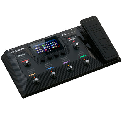 Zoom G6 Multi Effects Processor Pedal with USB Audio Interface, Drum Machine and Looper (G6)