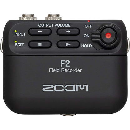 Zoom F2 Field Recorder with Lavalier Microphone with LMF-2 Lavalier Mic (F 2)