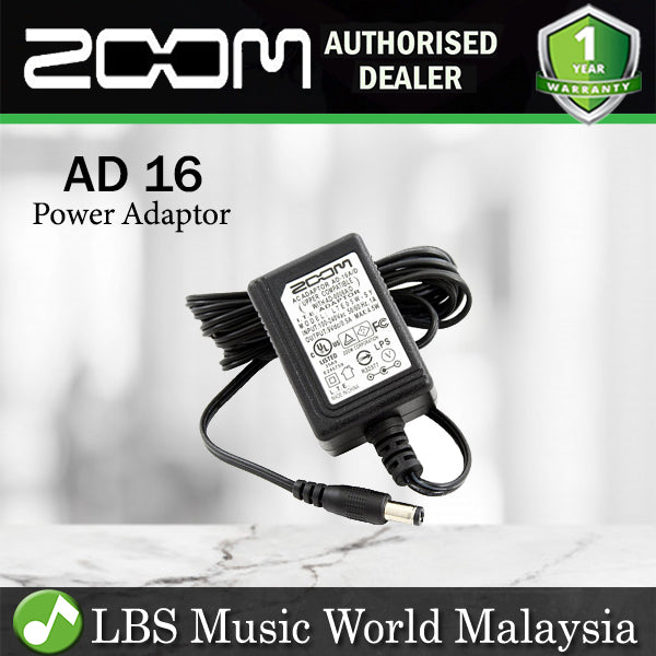 Zoom AD-16 9V Power Supply Adaptor For Zoom Effect Pedal Adapter (AD16 AD 16)