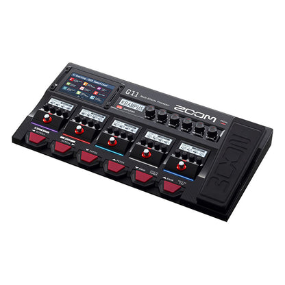 Zoom G11 Multi Effects Processor with Expression Pedal Audio Interface Modeling Amp for Electric Guitar (G 11)