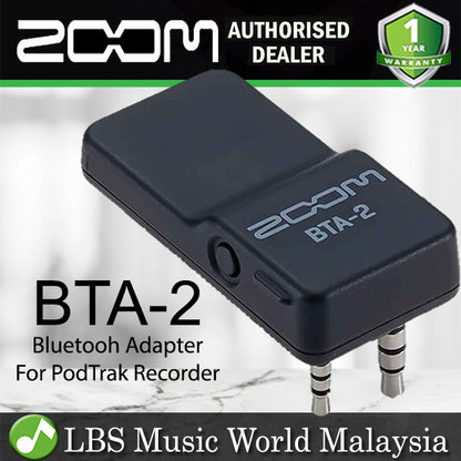 Zoom BTA-2 Bluetooth Adapter PodTrak Series Recording Device (BTA2 BTA 2)
