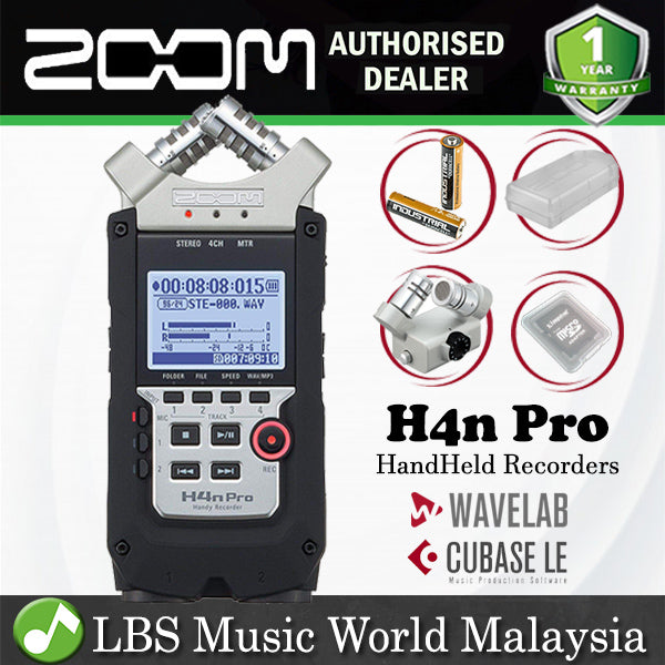 Zoom H4N Pro Handy Recorder Field Recorder 2x2 USB Mic Audio Interface (H4 H 4 4N)