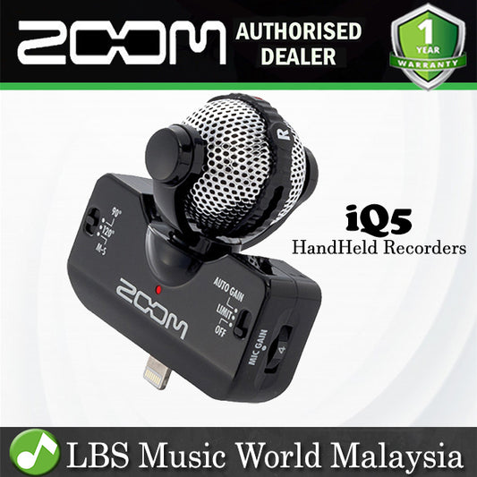 [Discontinued] Zoom iQ5 Mid-side Stereo Recording iOS Microphone Mic with Lightning Connector (iQ 5)