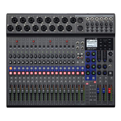 Zoom LiveTrak L-20 20 Channel Digital Mixer Recorder Audio Interface (L20 L 20)