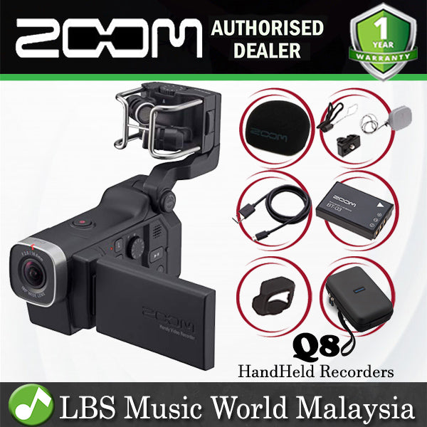 [Discontinued] Zoom Q8 Handy Video Audio Recorder Mic Microphone LCD Screen With SCQ-8 (Q 8)