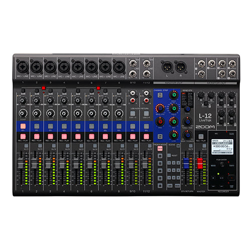 [Not Available] Zoom LiveTrak L-12 12 Channel Digital Mixer Recorder Audio Interface With CBL-20 (L12 L 12)