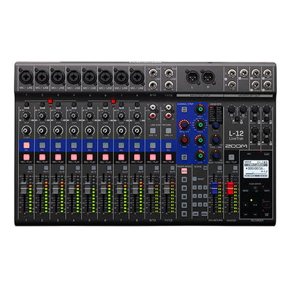 [Not Available] Zoom LiveTrak L-12 12 Channel Digital Mixer Recorder Audio Interface With CBL-20 (L12 L 12)