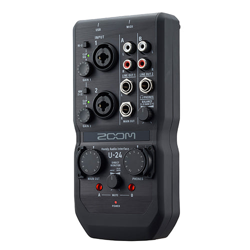 Zoom U-24 2 Channel Handy Audio Interface USB Recorder (U24 U 24)