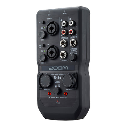 Zoom U-24 2 Channel Handy Audio Interface USB Recorder (U24 U 24)