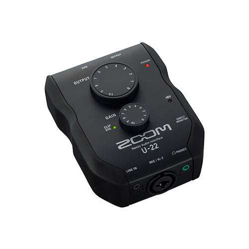 Zoom U-22 Handy 2 Channel Portable USB Audio Interface Audio Interface Recorder (U22 U 22)