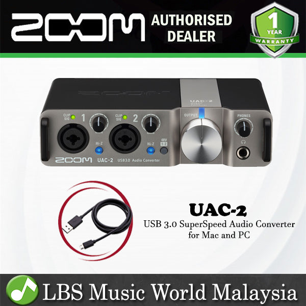 Zoom UAC-2 USB 3.0 Audio Interface Audio Converter for Mac and PC (UAC2 UAC 2)