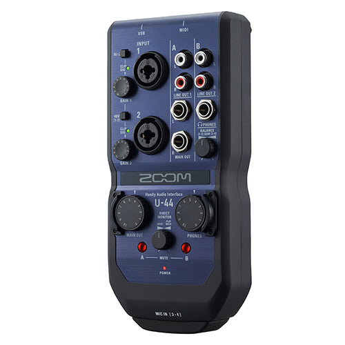 Zoom U-44 4-channel Handy Audio Interface Portable USB Recorder (U44 U 44)