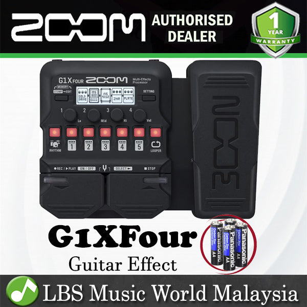 Zoom G1X FOUR Multi Effect Processor with Expression Pedal Replacing G1xon (G1XFOUR)