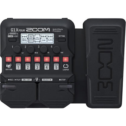 Zoom G1X FOUR Multi Effect Processor with Expression Pedal Replacing G1xon (G1XFOUR)