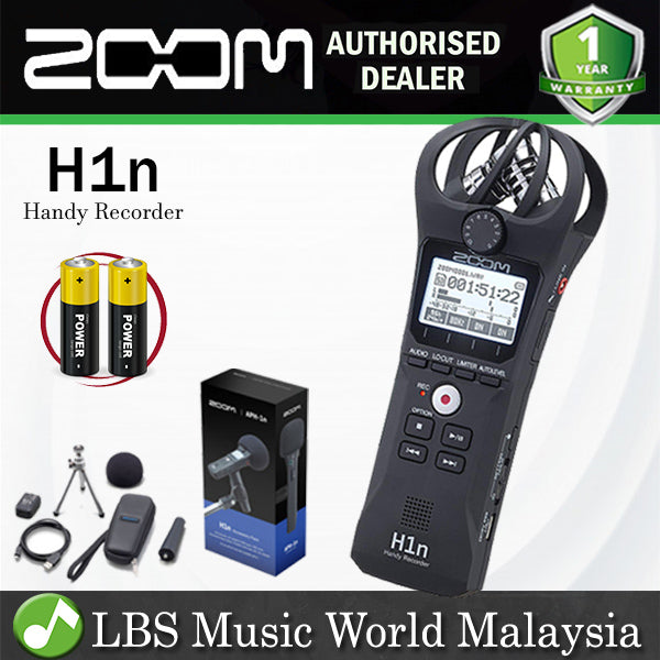 Zoom H1n Digital Handy Recorder and APH-1n Accessory Pack (H 1n)