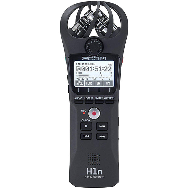 Zoom H1n Digital Handy Recorder with MA2 Mic Stand Adapter (H 1n MA 2)