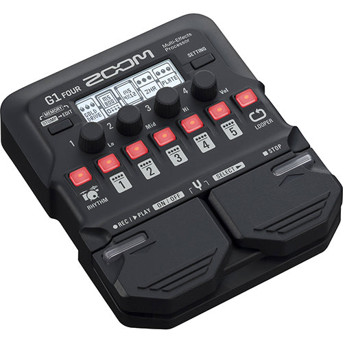 Zoom G1 FOUR Multi Effect Pedal Processor for Electric Guitar - Replacing G1on (G1FOUR)