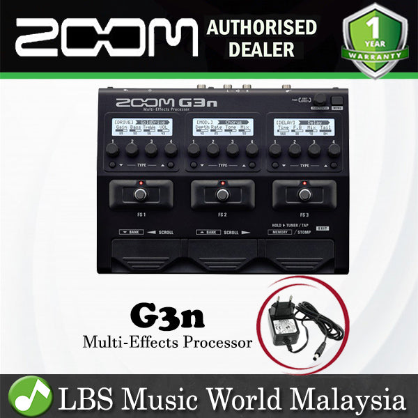 Zoom G3n Effect Multi Effects Processor With Adapter