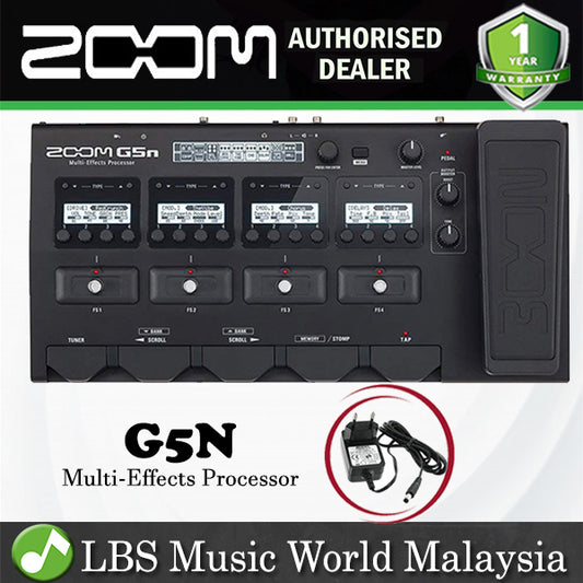 [Discontinued] Zoom G5n Effect Multi Effects Processor With Pedal and Adapter