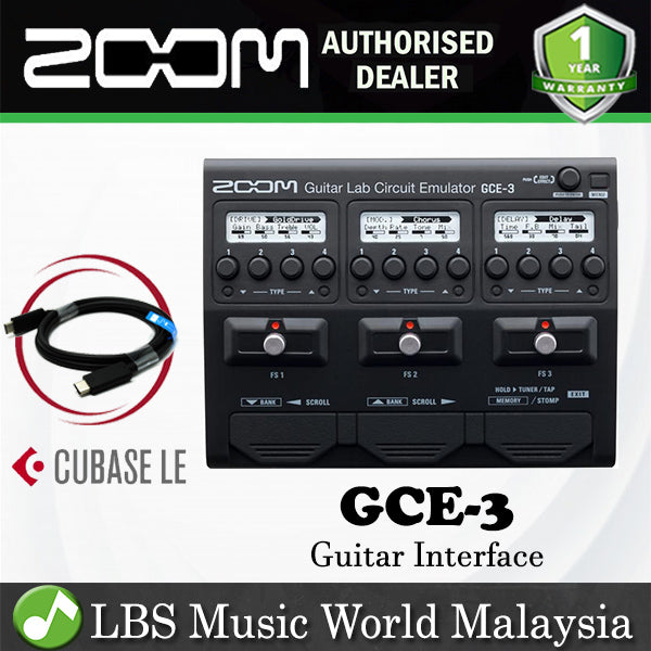 Zoom GCE-3 Guitar Lab Circuit Emulator USB Type C Effect Audio Interface (GCE3 GCE 3)