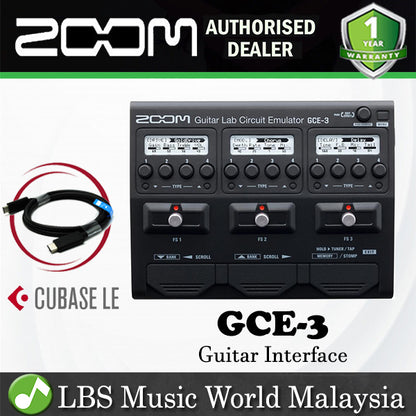 Zoom GCE-3 Guitar Lab Circuit Emulator USB Type C Effect Audio Interface (GCE3 GCE 3)