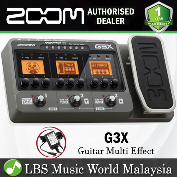 Clearance - Zoom G3X Guitar Multi Effects and Amplifier Simulator with Expression Pedal - Replace by G3Xn (G3 X)