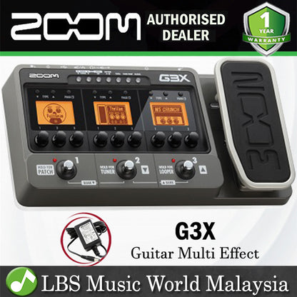 Clearance - Zoom G3X Guitar Multi Effects and Amplifier Simulator with Expression Pedal - Replace by G3Xn (G3 X)