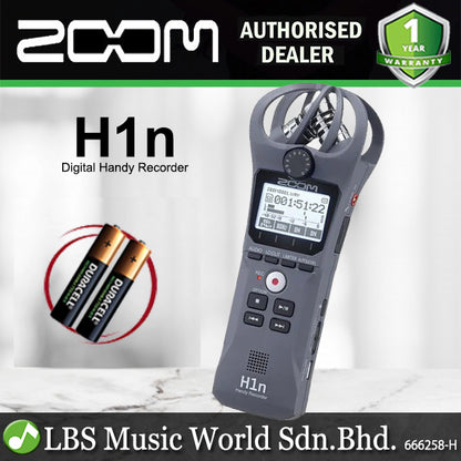 Zoom H1n Portable Digital Handy Recorder with Microphone (H 1n)