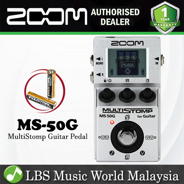Zoom MS-50G Multistomp Guitar Multi Effects Pedal Stompbox (MS50G MS 50G)
