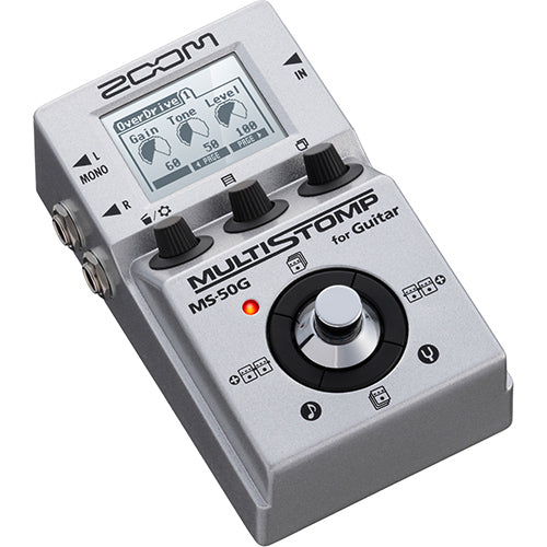 [Discontinued] Zoom MS-50G Multistomp Guitar Multi Effects Pedal Stompbox With Adapter (MS50G MS 50G)