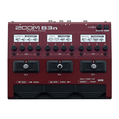 Zoom B3n Bass Guitar Multi Effects Pedal Processor Stompbox (B-3n)
