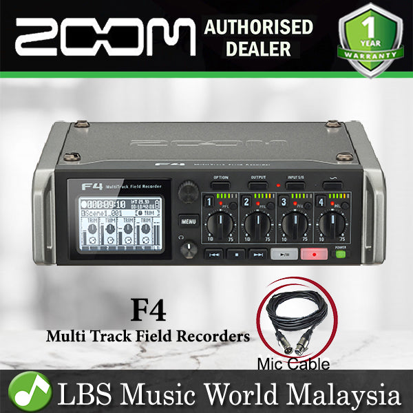 [Discontinued] Zoom F4 Multitrack Field Audio Recorder Mixer and USB Audio Interface (F 4)