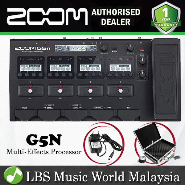 [Discontinued] Zoom G5n Effect Multi Effects Processor With Pedal and Adapter With Hard Case