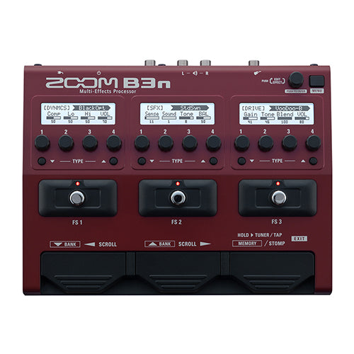 [Discontinued] Zoom B3n Bass Guitar Multi Effects Pedal Processor Stompbox With Hard Case (B-3n)
