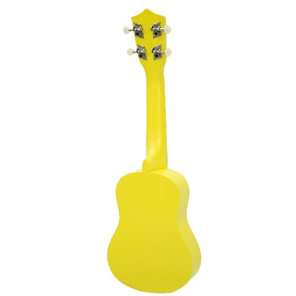ZTA 21 Inch Soprano Ukulele Hawaii Guitar Beginner Starter Package (Yellow)