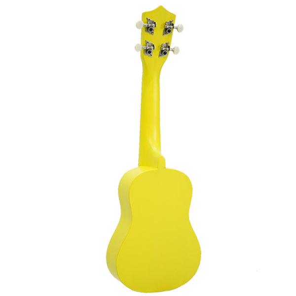 ZTA 21 Inch Soprano Ukulele Hawaii Guitar Beginner Starter Package (Yellow)