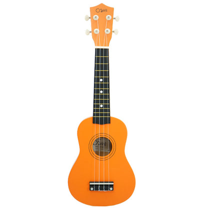 ZTA 21 Inch Soprano Ukulele Hawaii Guitar Beginner Starter Package (Orange)