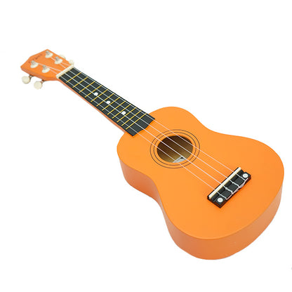 ZTA 21 Inch Soprano Ukulele Hawaii Guitar Beginner Starter Package (Orange)