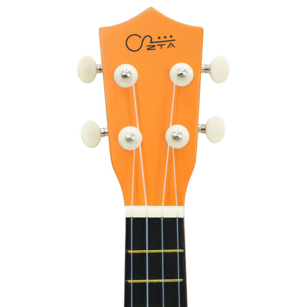 ZTA 21 Inch Soprano Ukulele Hawaii Guitar Beginner Starter Package (Orange)