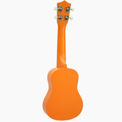 ZTA 21 Inch Soprano Ukulele Hawaii Guitar Beginner Starter Package (Orange)