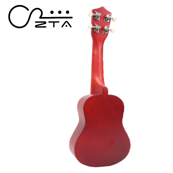 ZTA 21 Inch Soprano Ukulele Hawaii Guitar Beginner Starter Package (Natural)