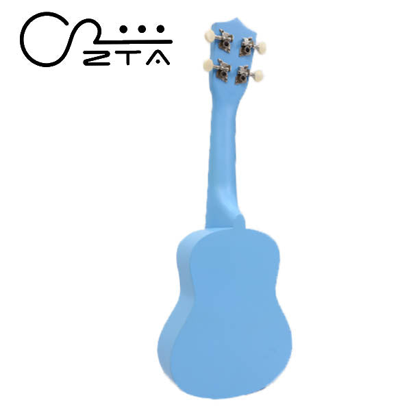 ZTA 21 Inch Soprano Ukulele Hawaii Guitar Beginner Starter Package (Blue)