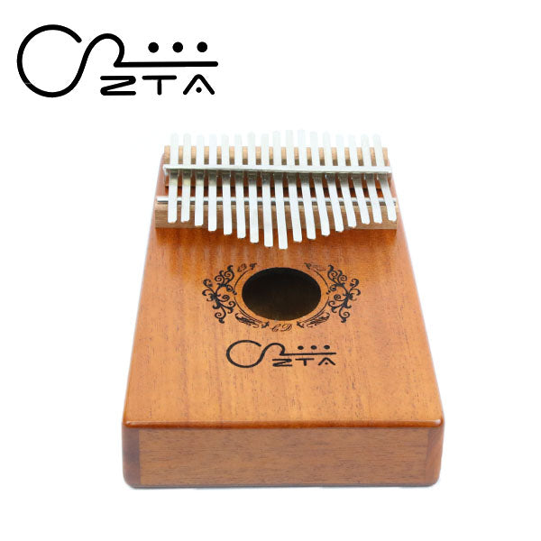 ZTA 17 Key Mahogany Kalimba Thumb Piano Finger Percussion Bundle Starter Pack