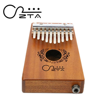 ZTA 10 Key Mahogany Kalimba With EQ Beginner Bundle Thumb Harp Piano Finger Percussion