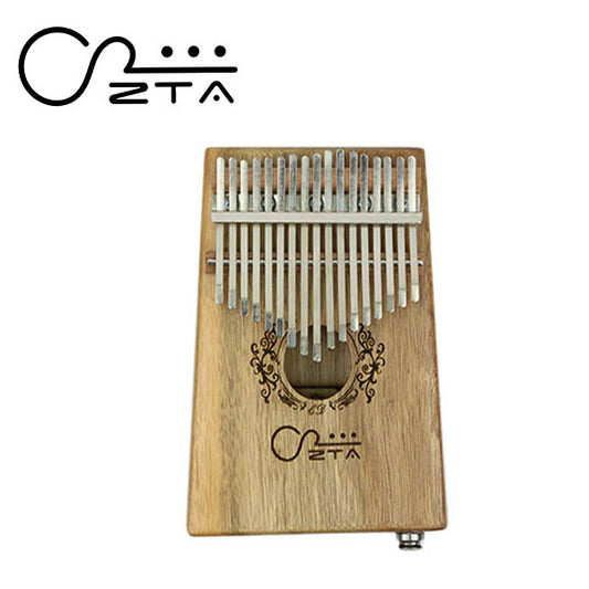 ZTA 17 Key Koa Kalimba With EQ  Pack Thumb Piano Finger Percussion African Instrument