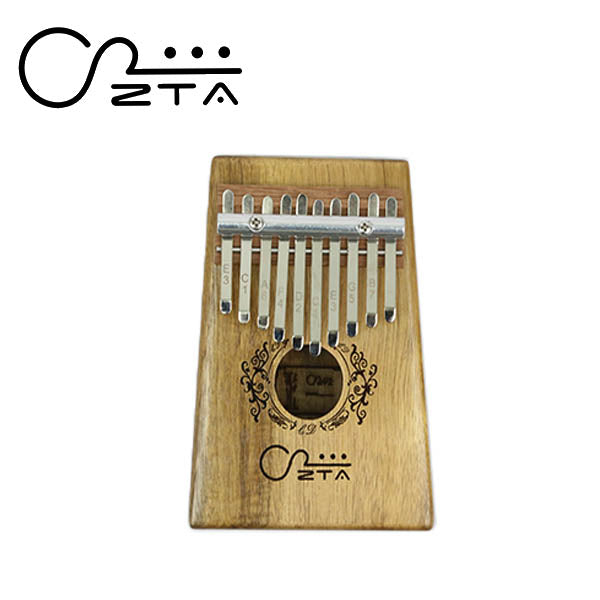 ZTA 10 Key Koa Kalimba Thumb Finger African Piano Traditional Musical Instrument