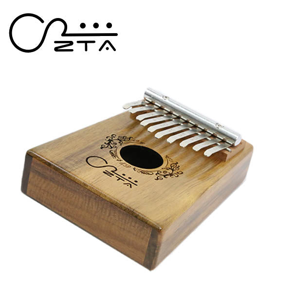 ZTA 10 Key Koa Kalimba Thumb Finger African Piano Traditional Musical Instrument