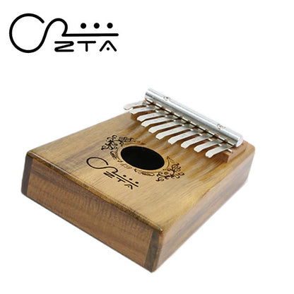 ZTA 10 Key Koa Kalimba Thumb Finger African Piano Traditional Musical Instrument