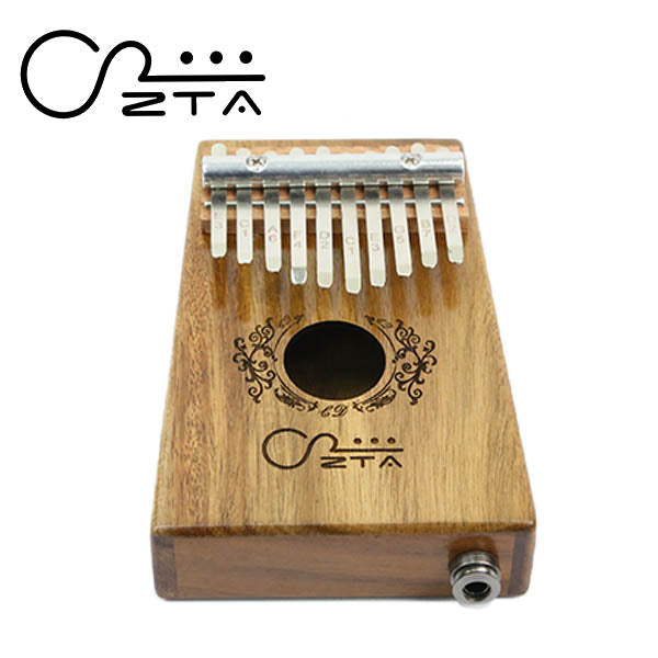 ZTA 10 Key Koa Kalimba With EQ Bundle Thumb Finger Piano Percussion Musical Instrument